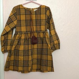 Mustard Plaid Holiday dress